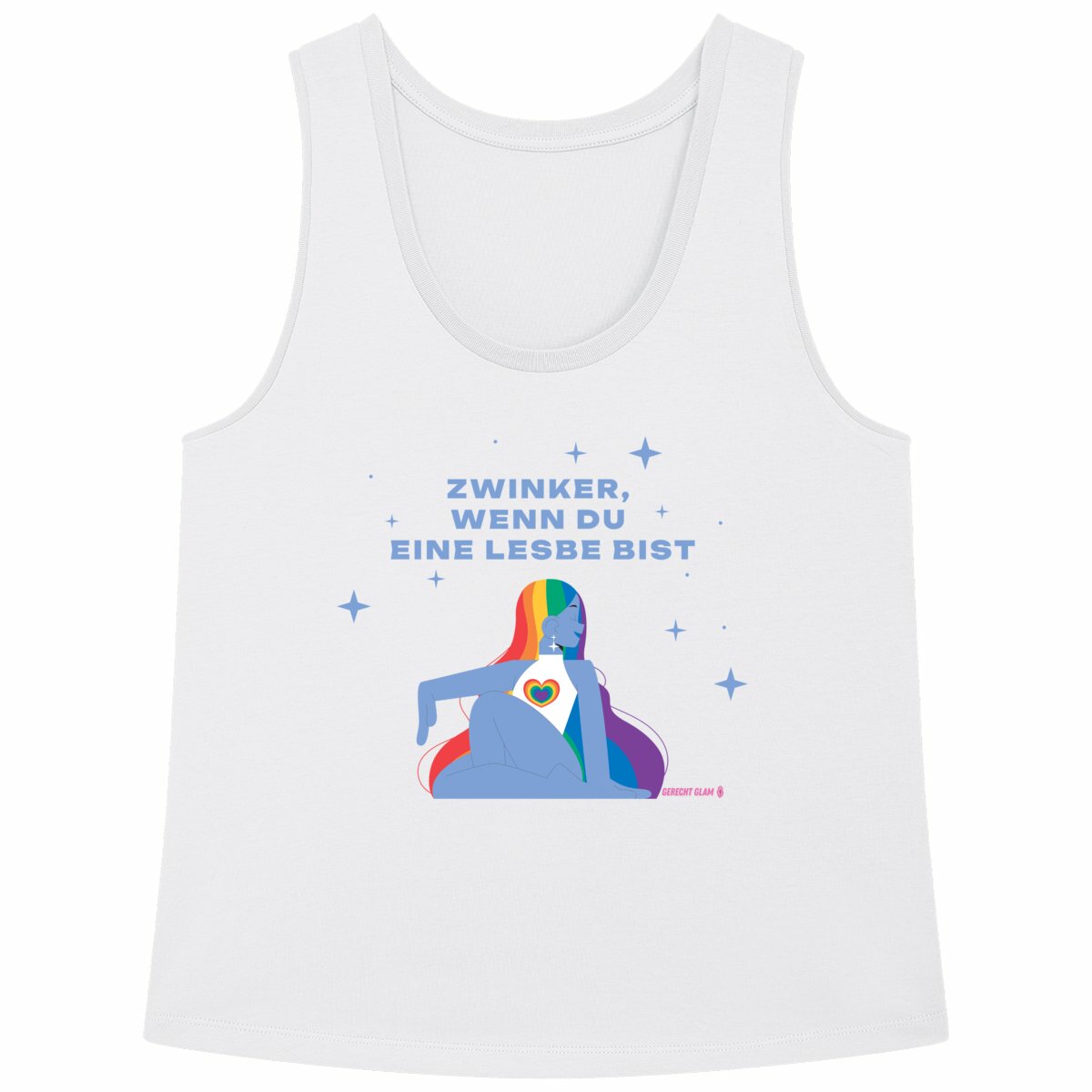 Zwinker, wenn du eine Lesbe bist - Loose fitting "womens*" tank top 