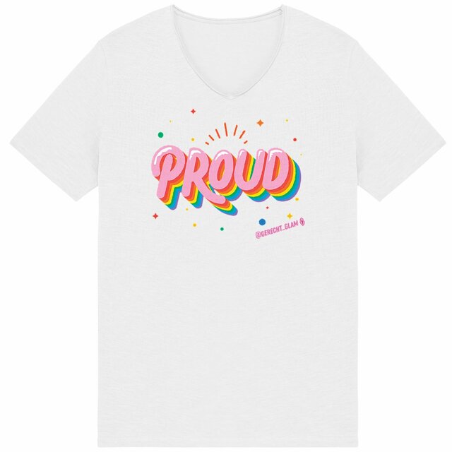 Proud Pride groß - "Mens*" Slub T-Shirt