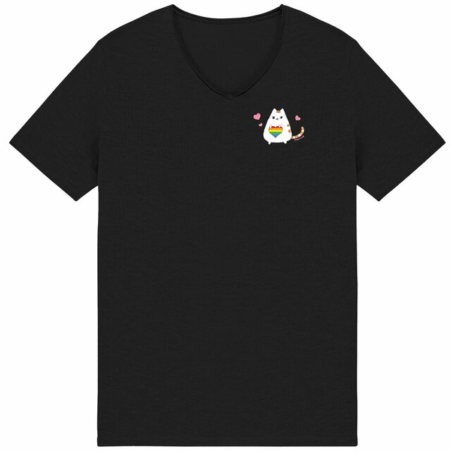 Pride Katze - "Mens*" Slub T-Shirt - Image