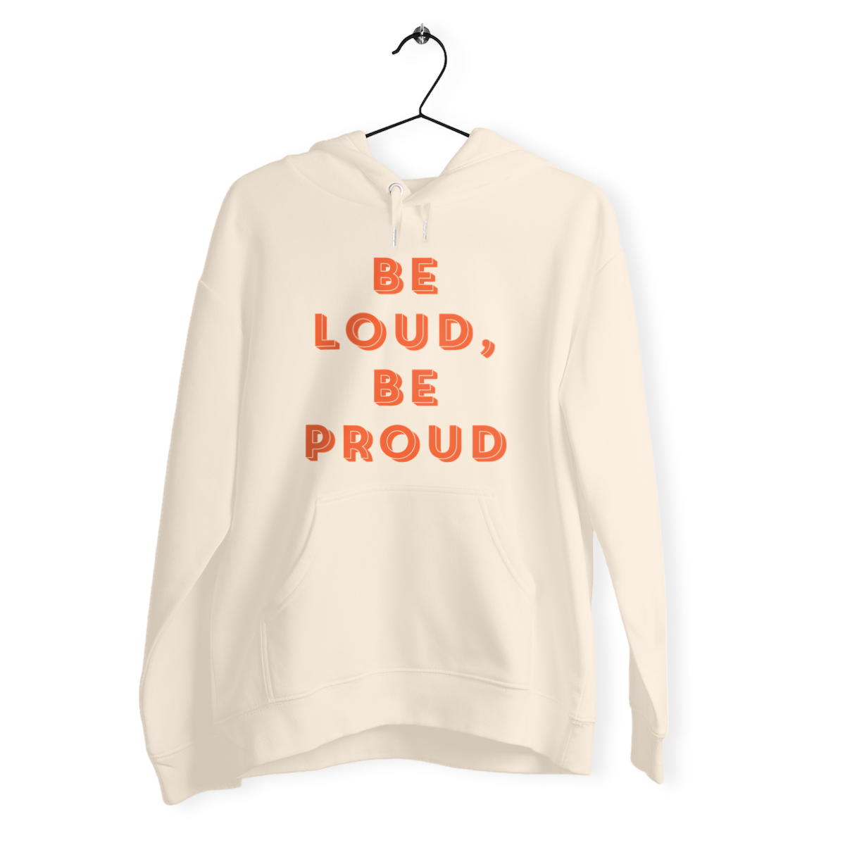 Be loud, be proud - "Unisex*" Hoodie Metall Cord - Image