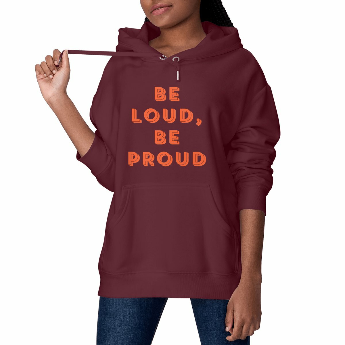 Be loud, be proud - "Unisex*" Hoodie Metall Cord