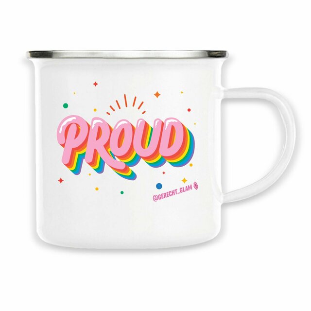 Proud Pride - Emaille Becher   - Image