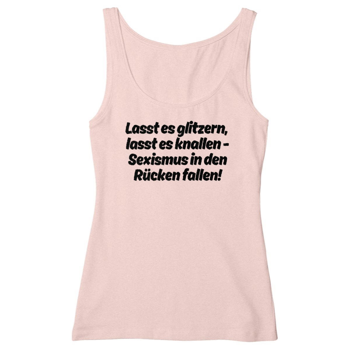 Lasst es glitzern, lasst es knallen. - "Womens*" slim fit tank top - Image