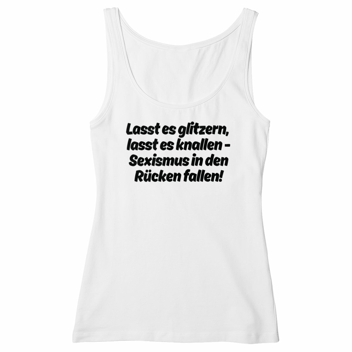 Lasst es glitzern, lasst es knallen. - "Womens*" slim fit tank top