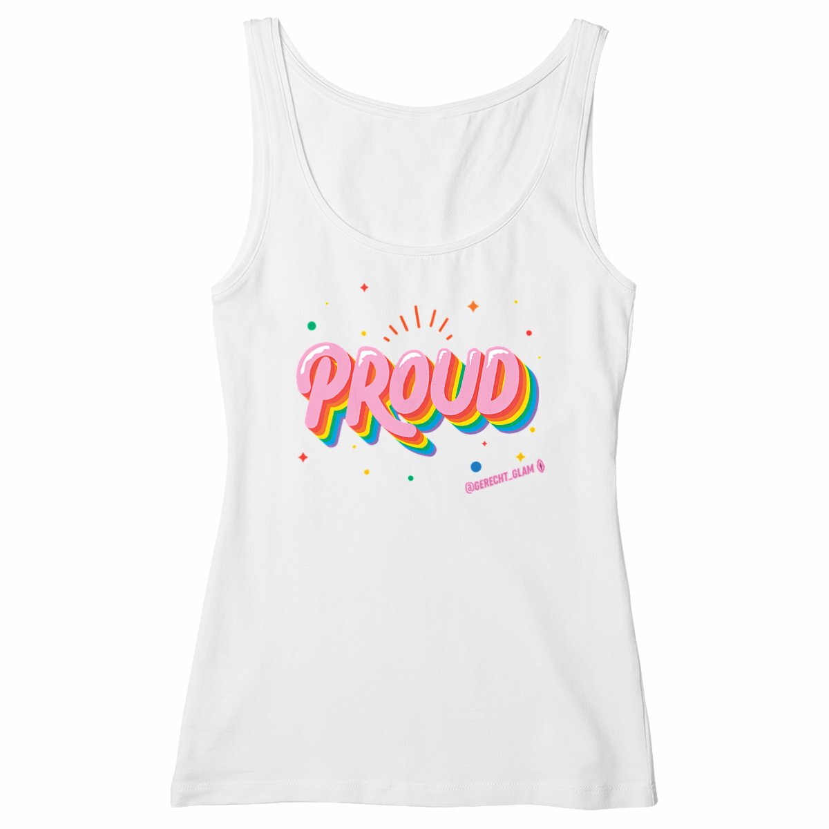 Proud Pride groß - "Womens*" slim fit tank top