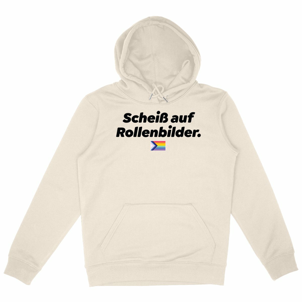 Scheiß auf Rollenbilder - “Unisex*” Hoodie Metall Cord 
