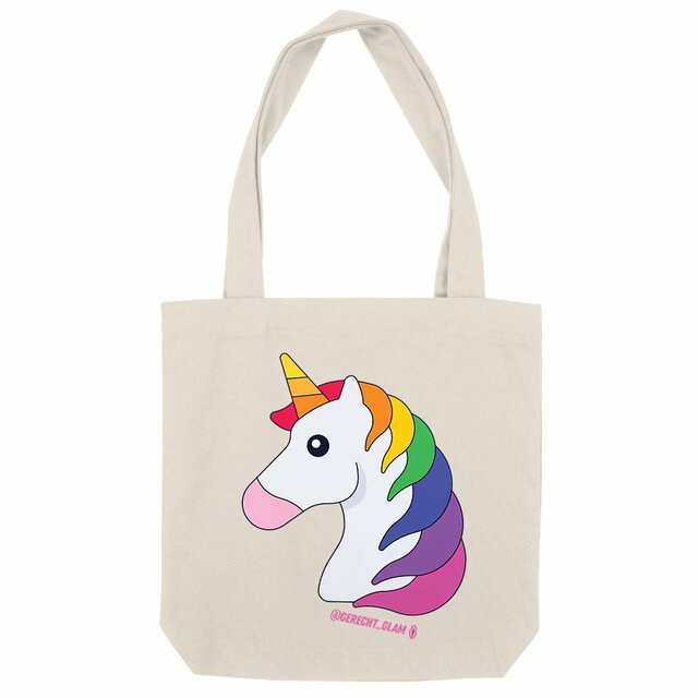  Einhorn Regenbogen - Ökologische Tote bag mit dicken Griffen - Image