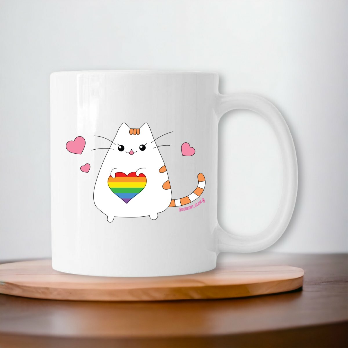 Pride Katze - Keramik Tasse / Heferl 