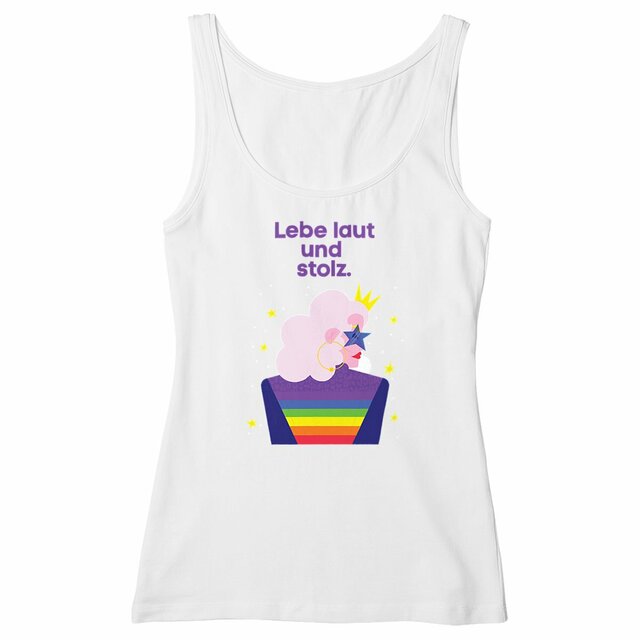 Lebe laut und stolz - "Womens*" slim fit tank top  