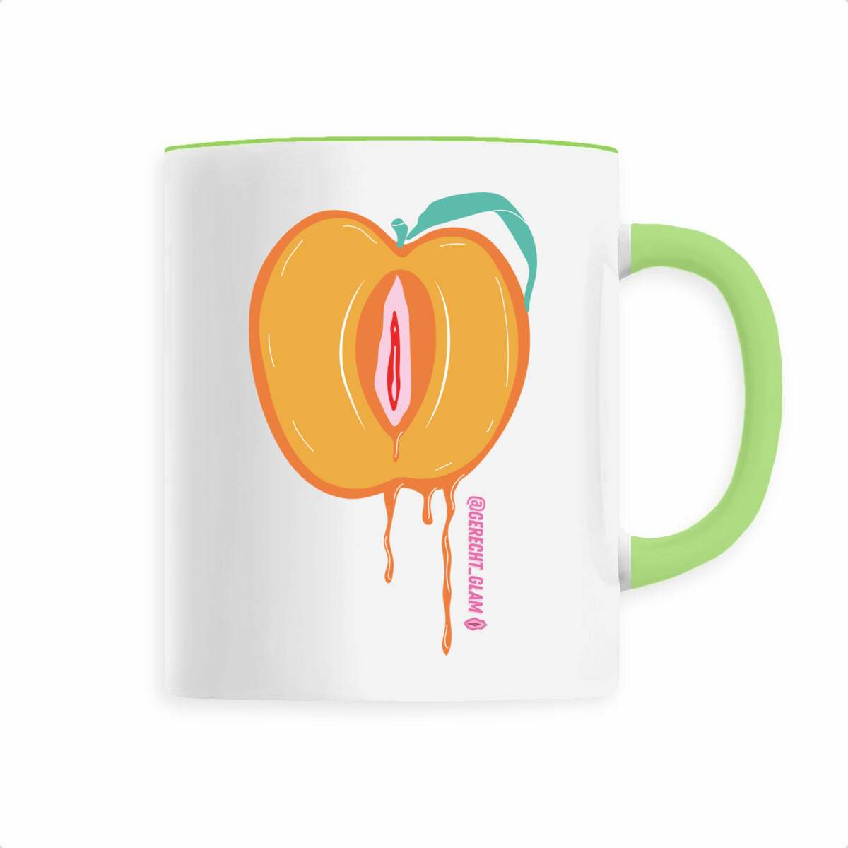 Vulva Pfirsich - Keramik Tasse / Heferl - Image