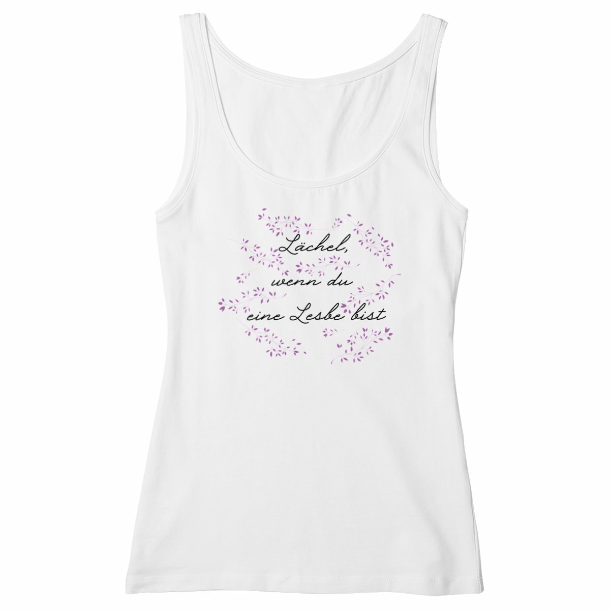  Lächel, wenn du eine Lesbe bist - "Womens*" slim fit tank top