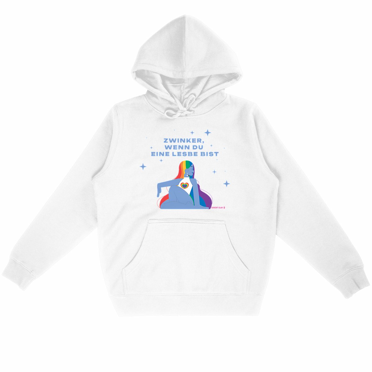  Zwinker, wenn du eine Lesbe bist - “Unisex*” Hoodie 