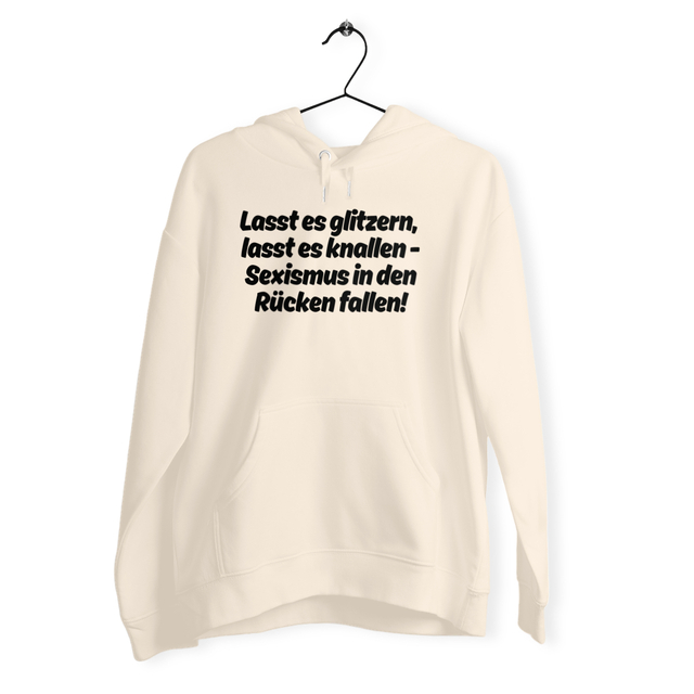 Lasst es glitzern, lasst es knallen. - “Unisex*” Hoodie Metall Cord  - Image