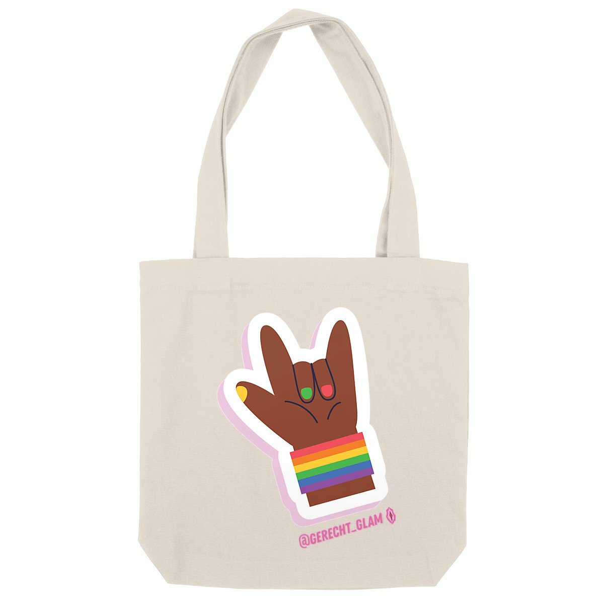 Rock Pride - Ökologische Tote bag mit dicken Griffen  - Image