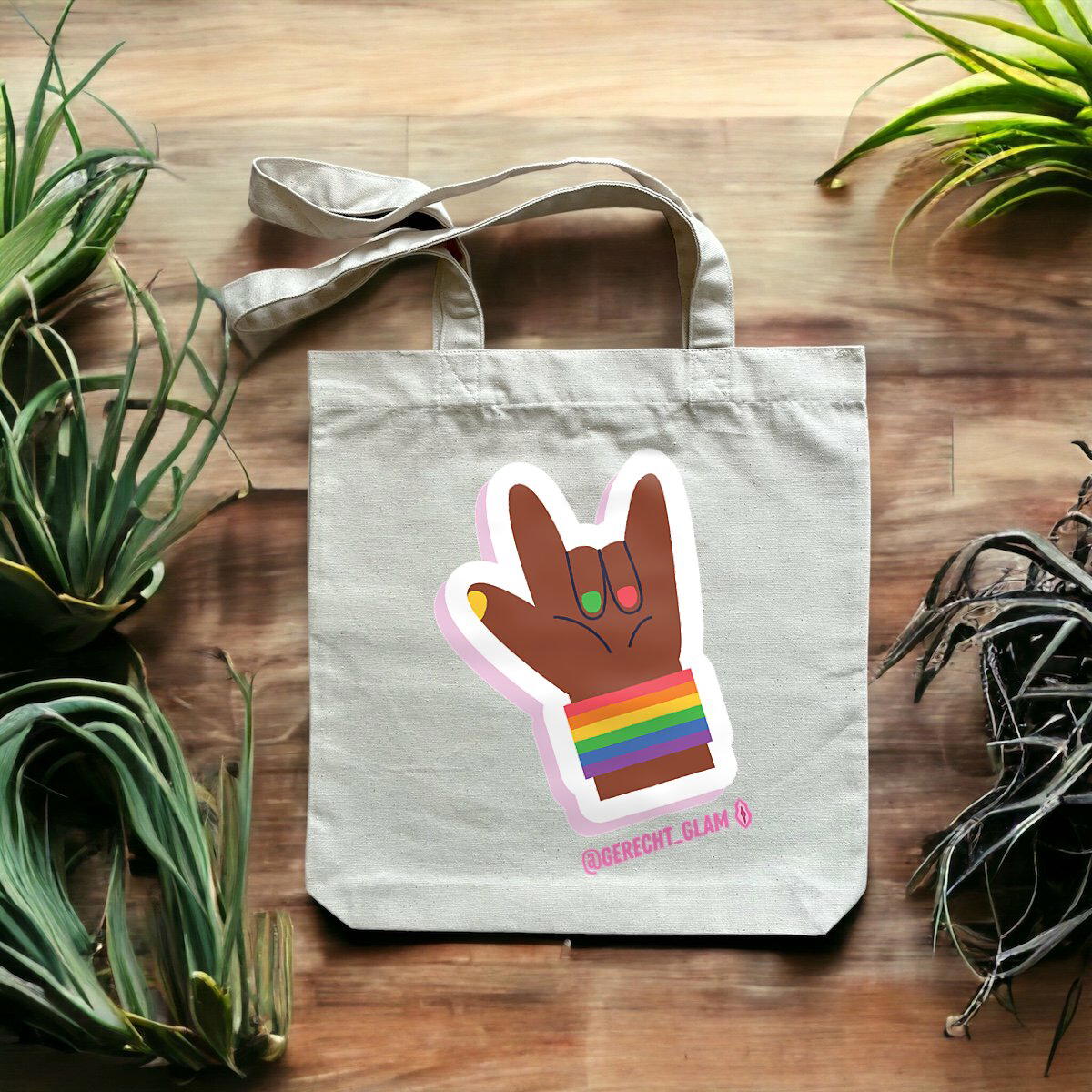Rock Pride - Ökologische Tote bag mit dicken Griffen 