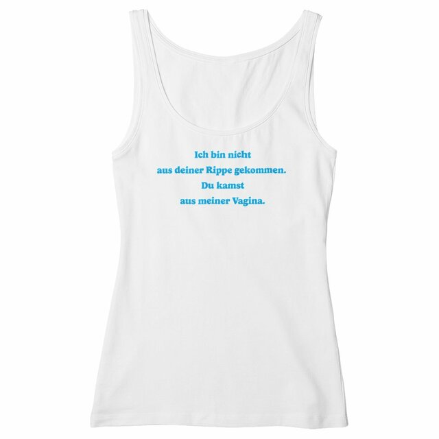 Ich bin nicht aus deiner Rippe gekommen. - "Womens* slim fit tank top