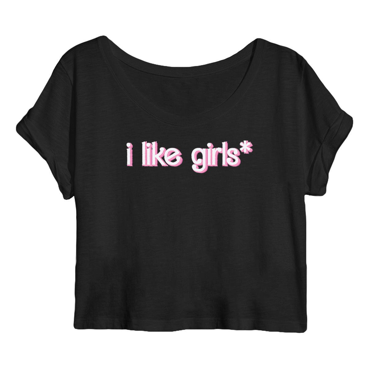 i like girls* - "Womens*" crop top - Image