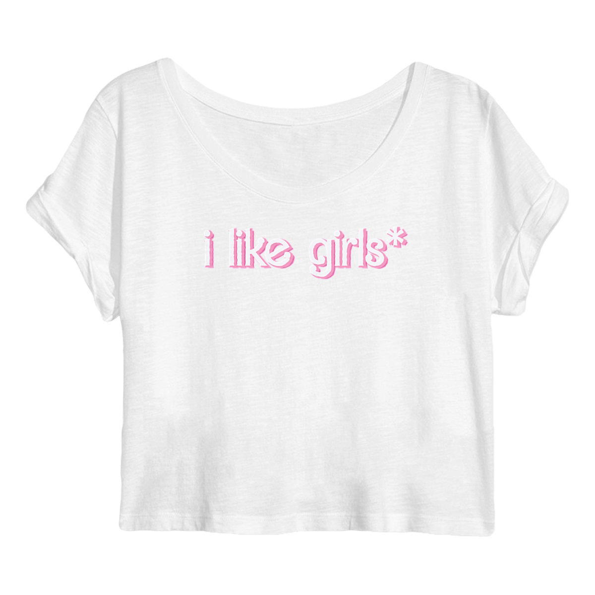 i like girls* - "Womens*" crop top