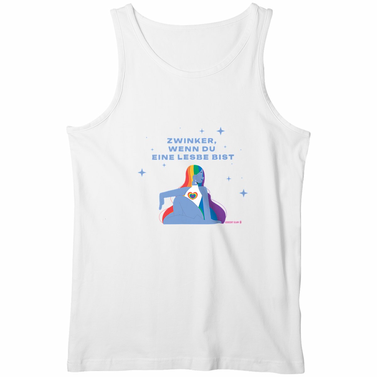  Zwinker, wenn du eine Lesbe bist - "Mens*" tank top 