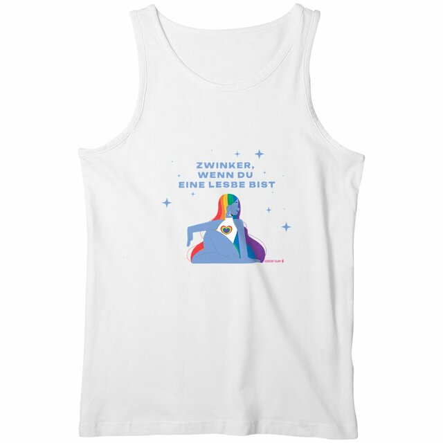  Zwinker, wenn du eine Lesbe bist - "Mens*" tank top 