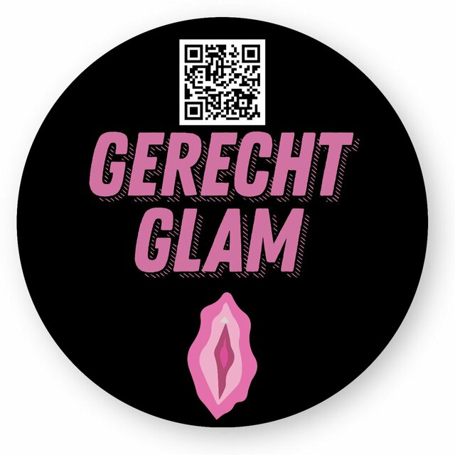 Gerecht Glam Sticker schwarz