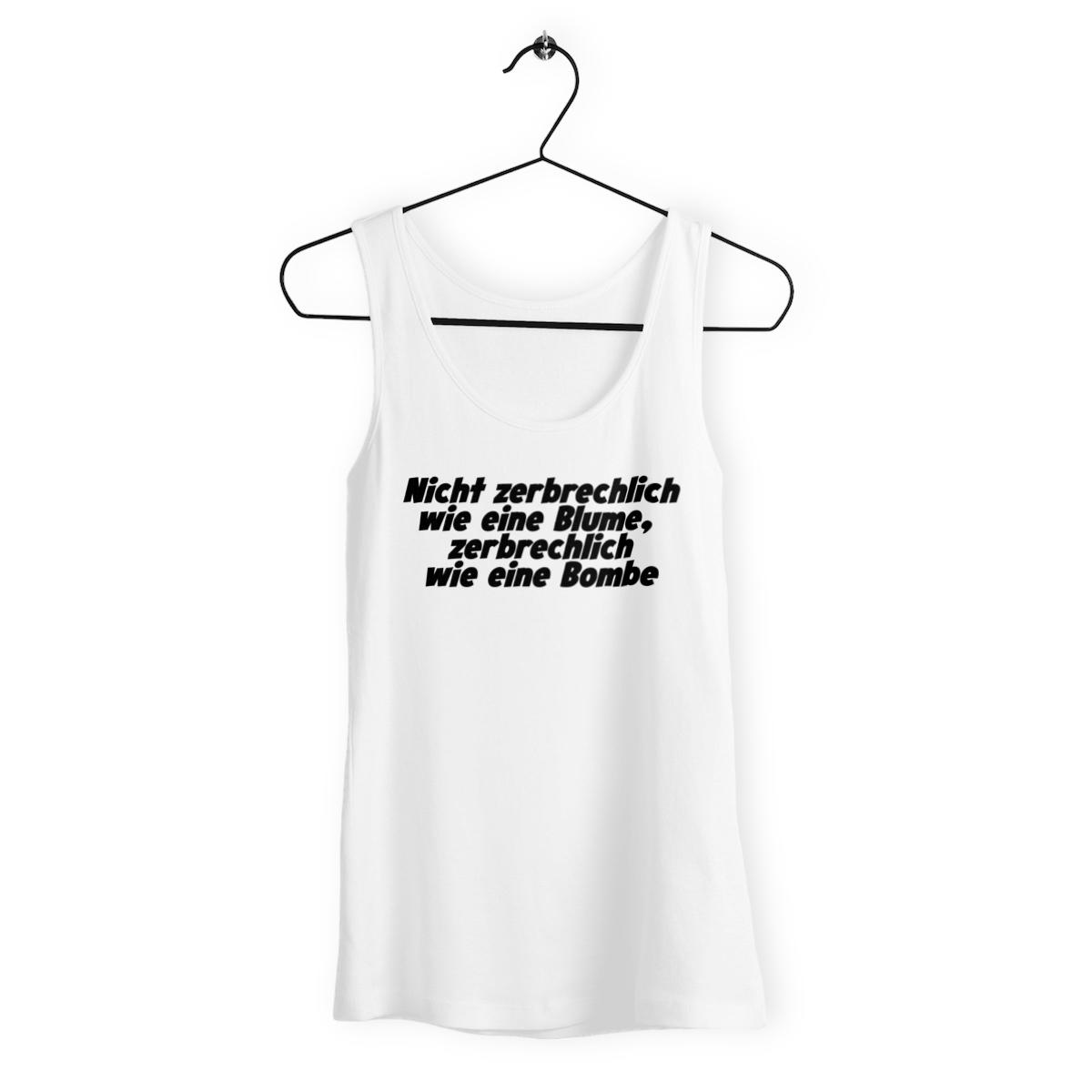 Nicht zerbrechlich wie eine Blume, zerbrechlich wie eine Bombe - Loose fitting "women*s" tank top - Image