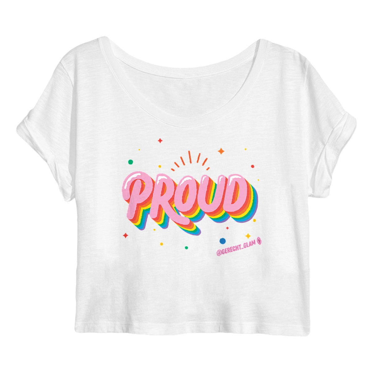 Proud Pride groß - "Womens*" crop top  