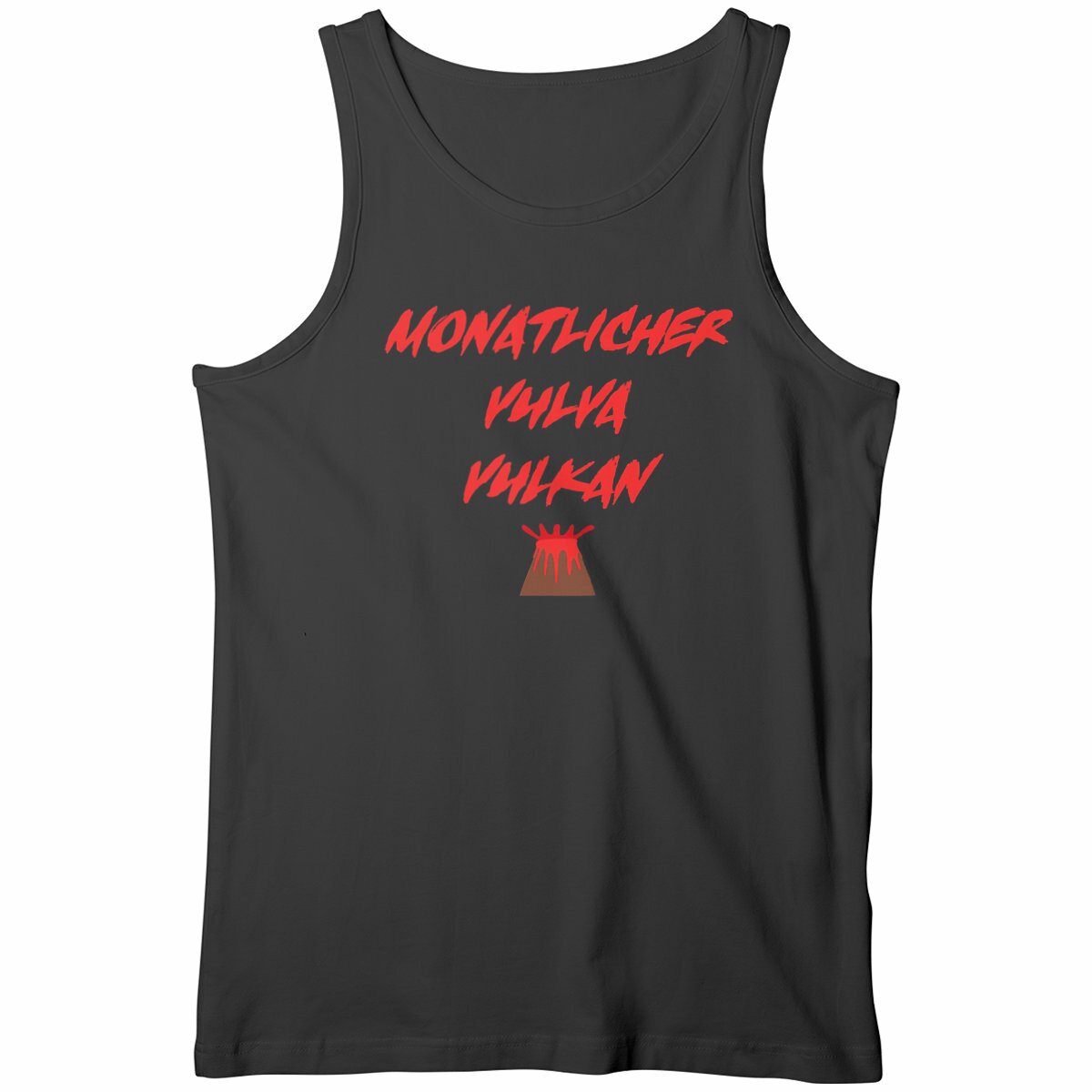 Monatlicher Vulva Vulkan - "Mens*" tank top   - Image