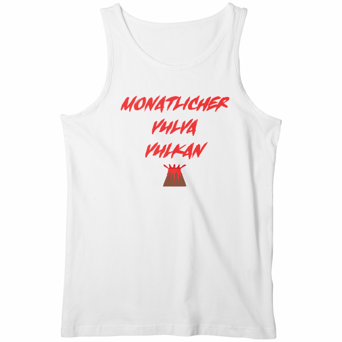 Monatlicher Vulva Vulkan - "Mens*" tank top  