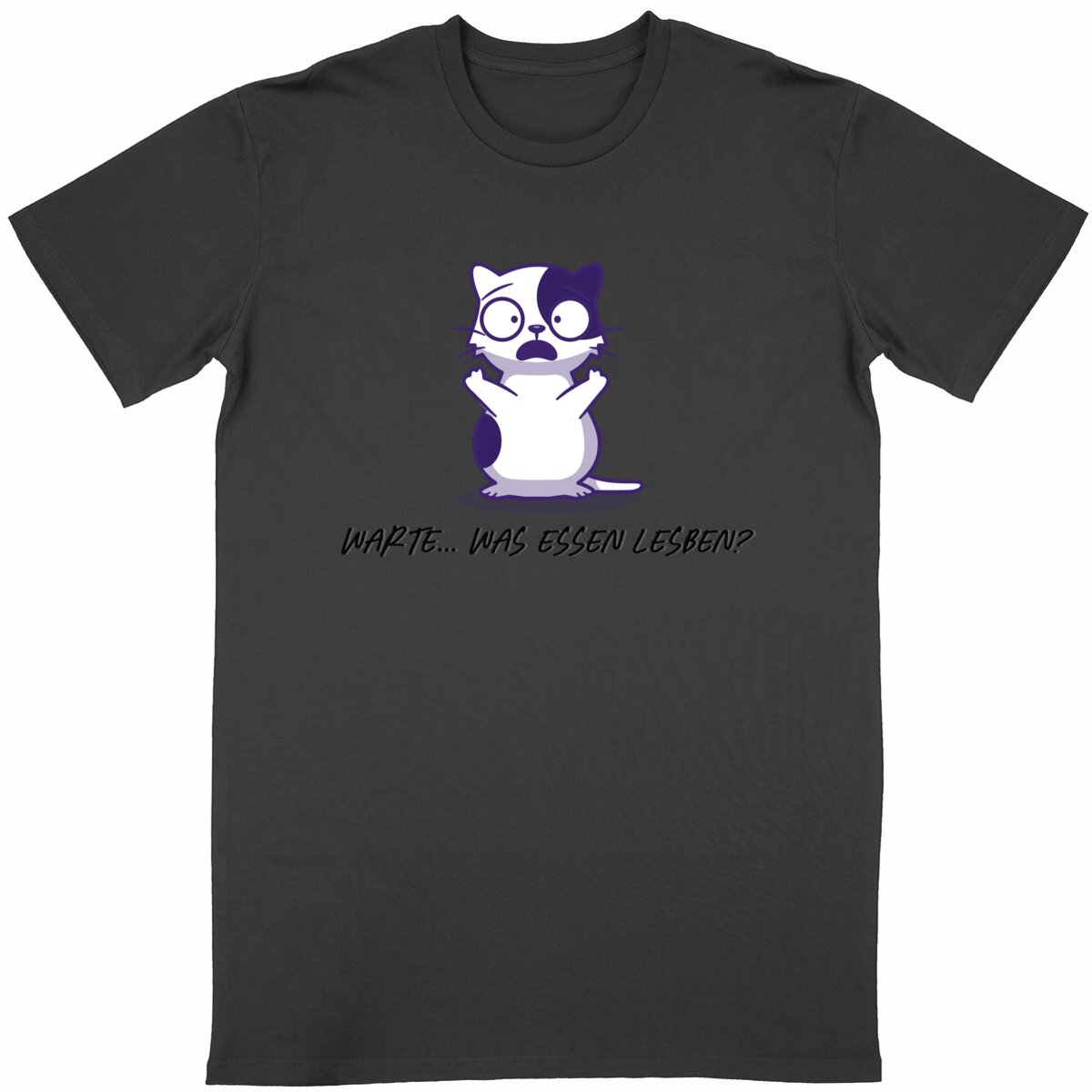  Warte... Was essen Lesben? - “Unisex*” T-Shirt  - Image