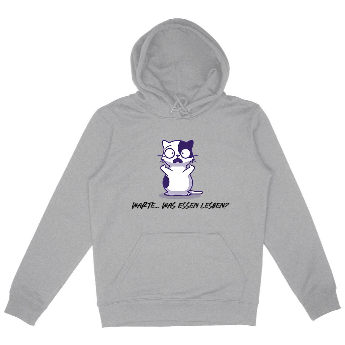  Warte... Was essen Lesben? - “Unisex*” Hoodie Metall Cord  - Image