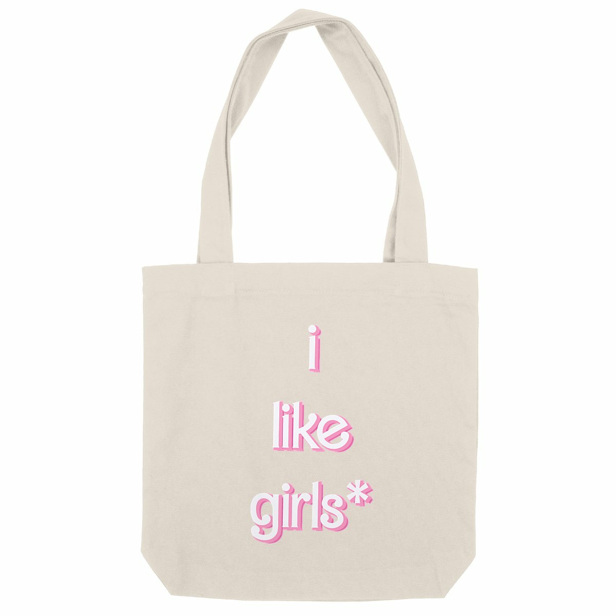  i like girls* - Ökologische Tote bag mit dicken Griffen  - Image