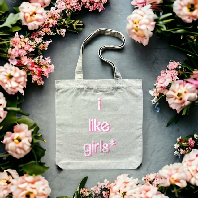  i like girls* - Ökologische Tote bag mit dicken Griffen 