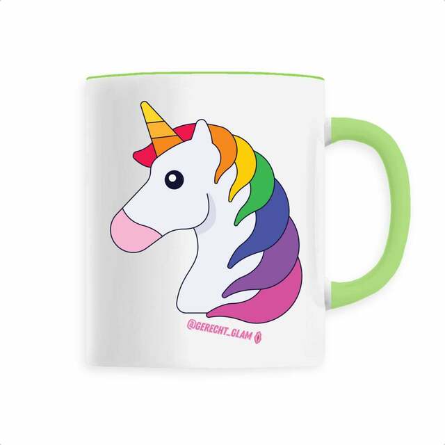 Einhorn Regenbogen - Keramik Tasse / Heferl - Image