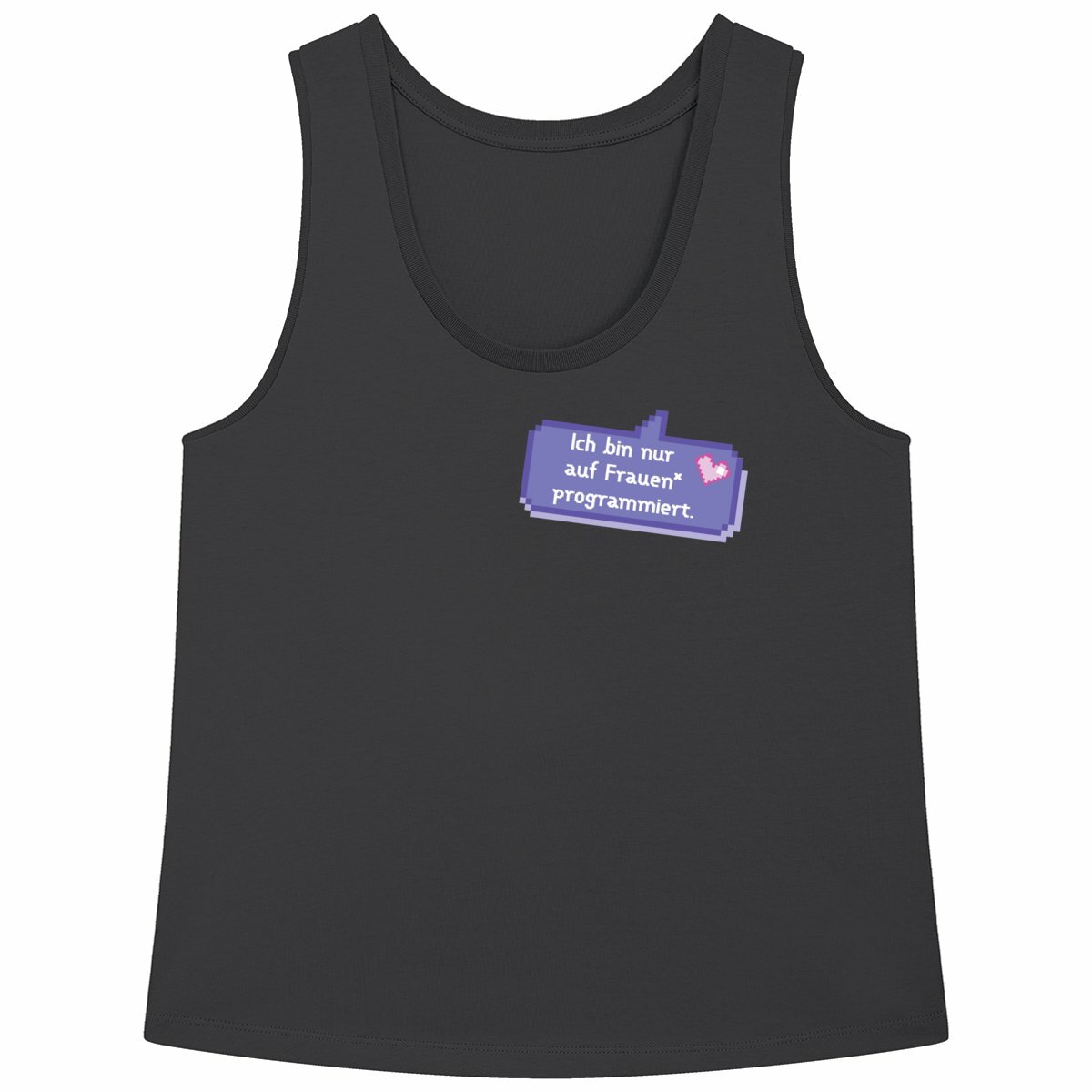 Ich bin nur auf Frauen* programmiert. - Loose fitting "womens*" tank top - Image