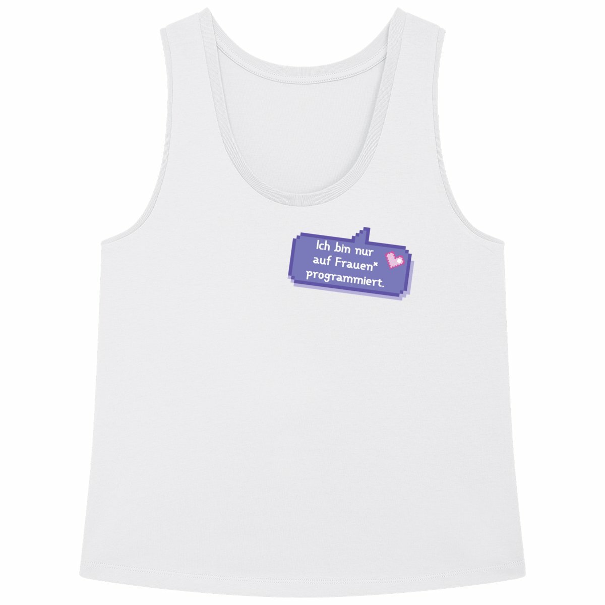 Ich bin nur auf Frauen* programmiert. - Loose fitting "womens*" tank top