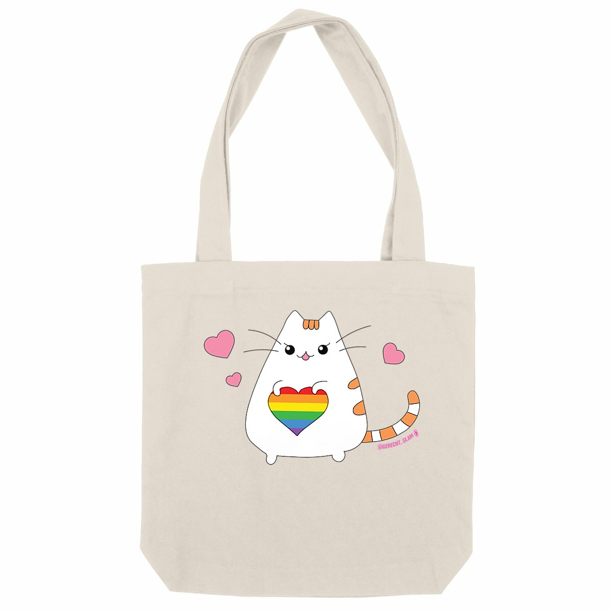 Pride Katze - Ökologische Tote bag mit dicken Griffen  - Image