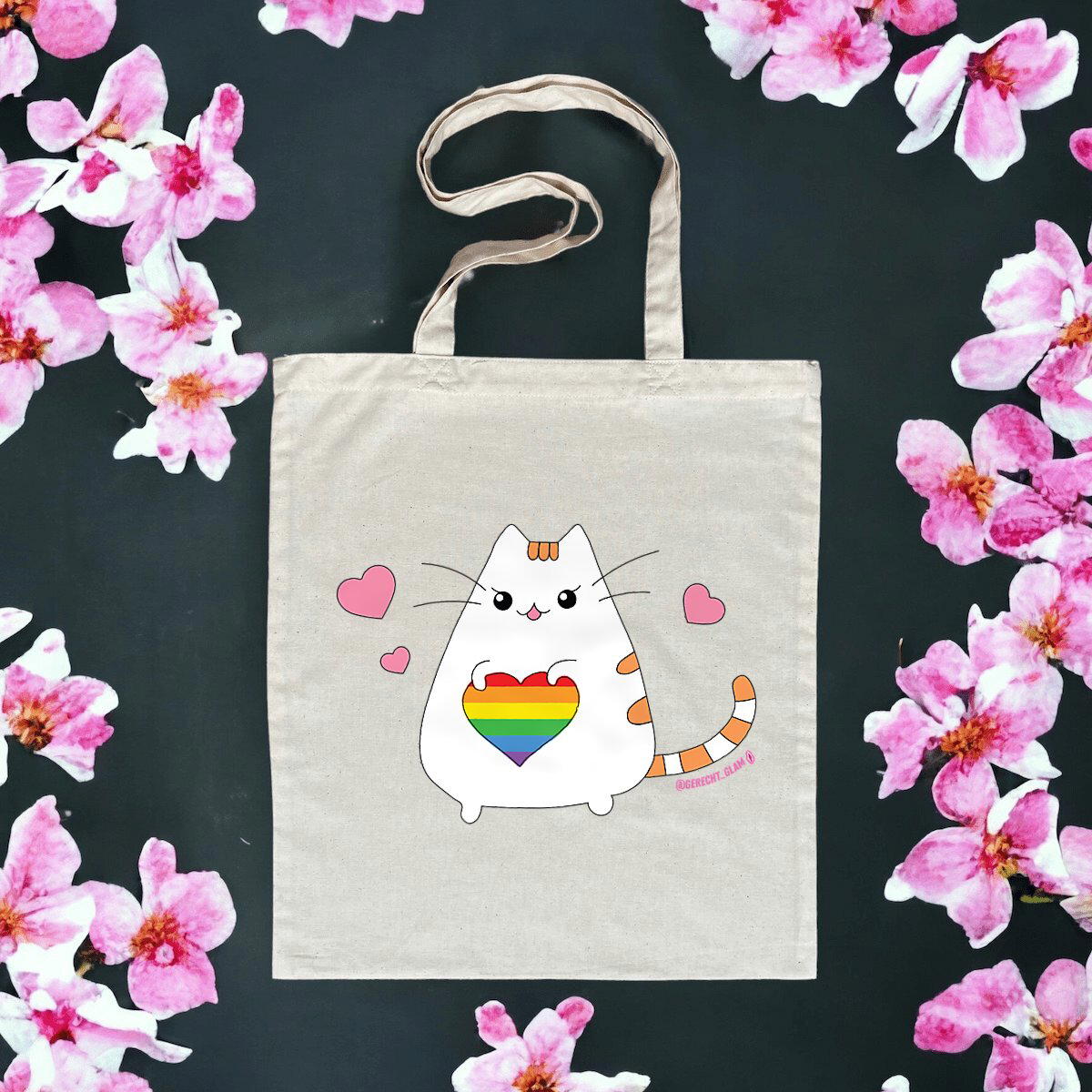 Pride Katze - Tote bag organic  