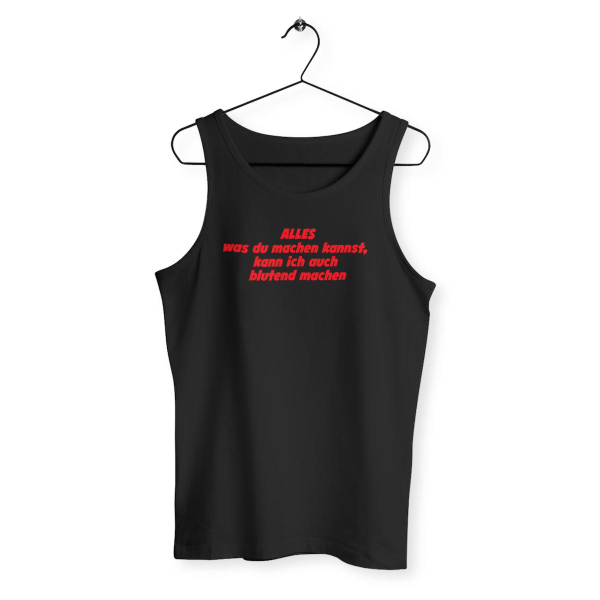 ALLES was du machen kannst, kann ich auch blutend machen. - "Mens*" tank top  - Image
