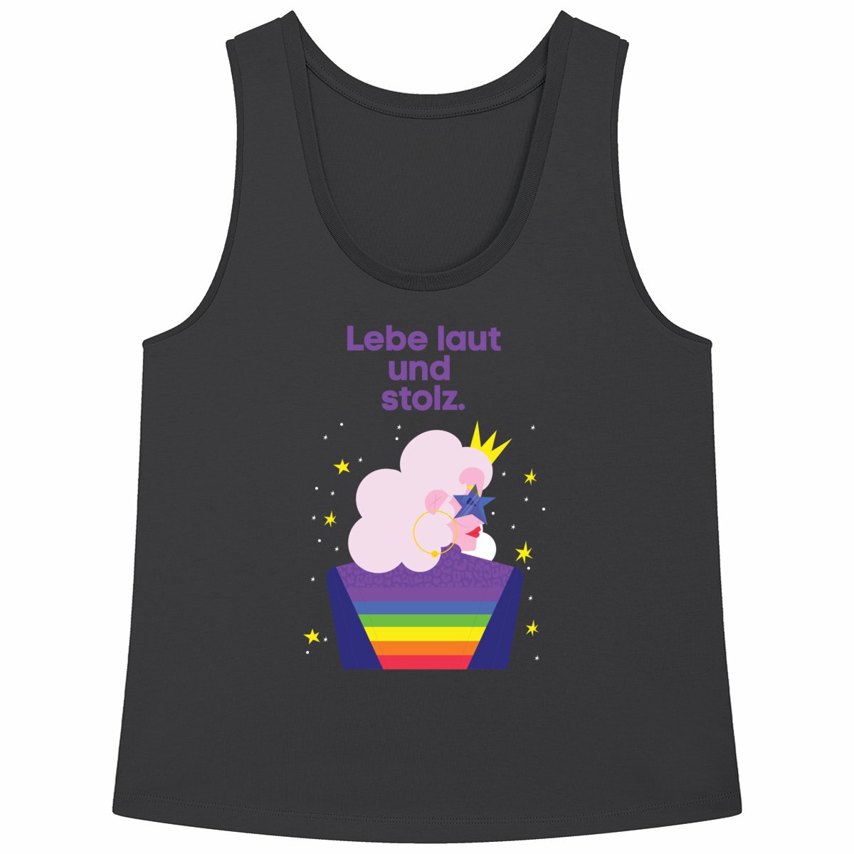 Lebe laut und stolz - Loose fitting "womens*" tank top - Image