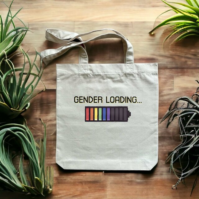  Gender loading - Ökologische Tote bag mit dicken Griffen 