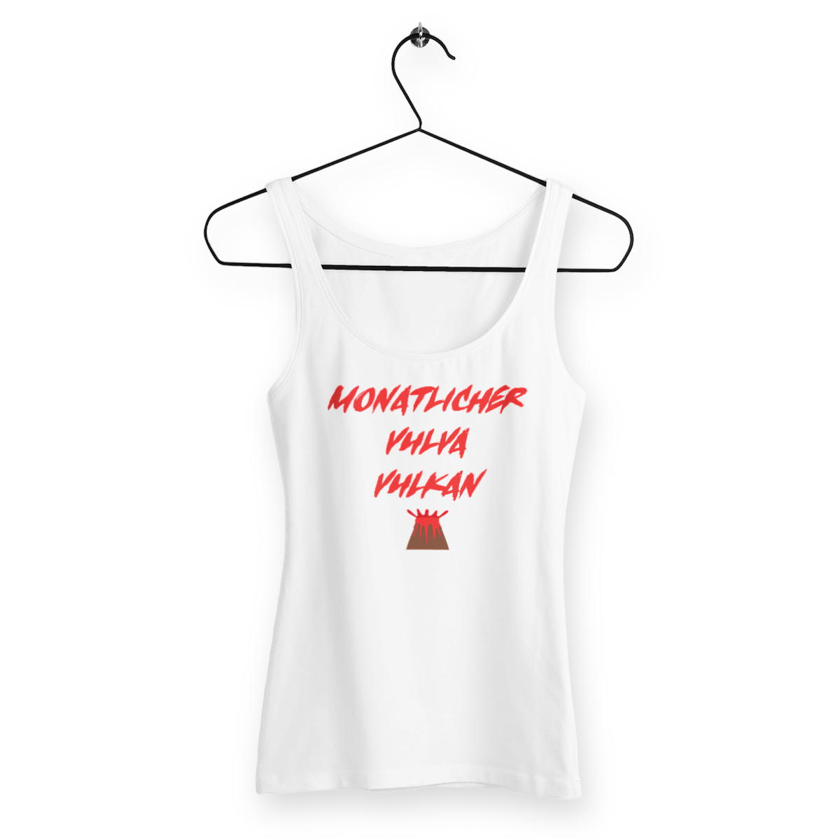 Monatlicher Vulva Vulkan - "Womens*" slim fit tank top