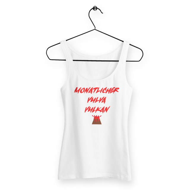 Monatlicher Vulva Vulkan - "Womens*" slim fit tank top