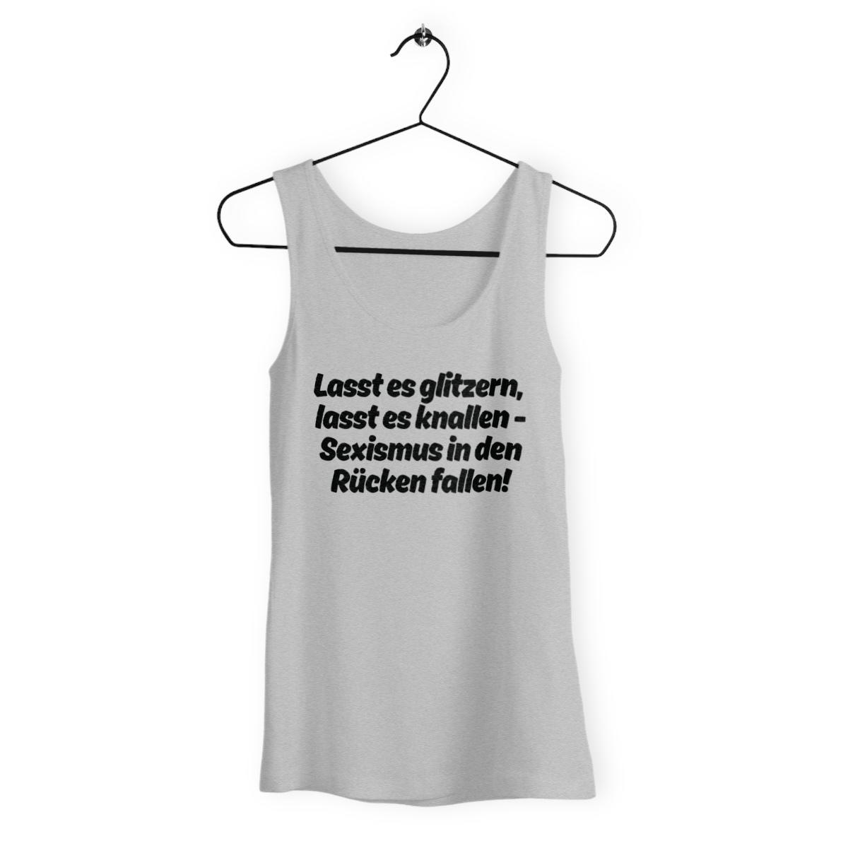 Lasst es glitzern, lasst es knallen. - Loose fitting "womens*" tank top - Image