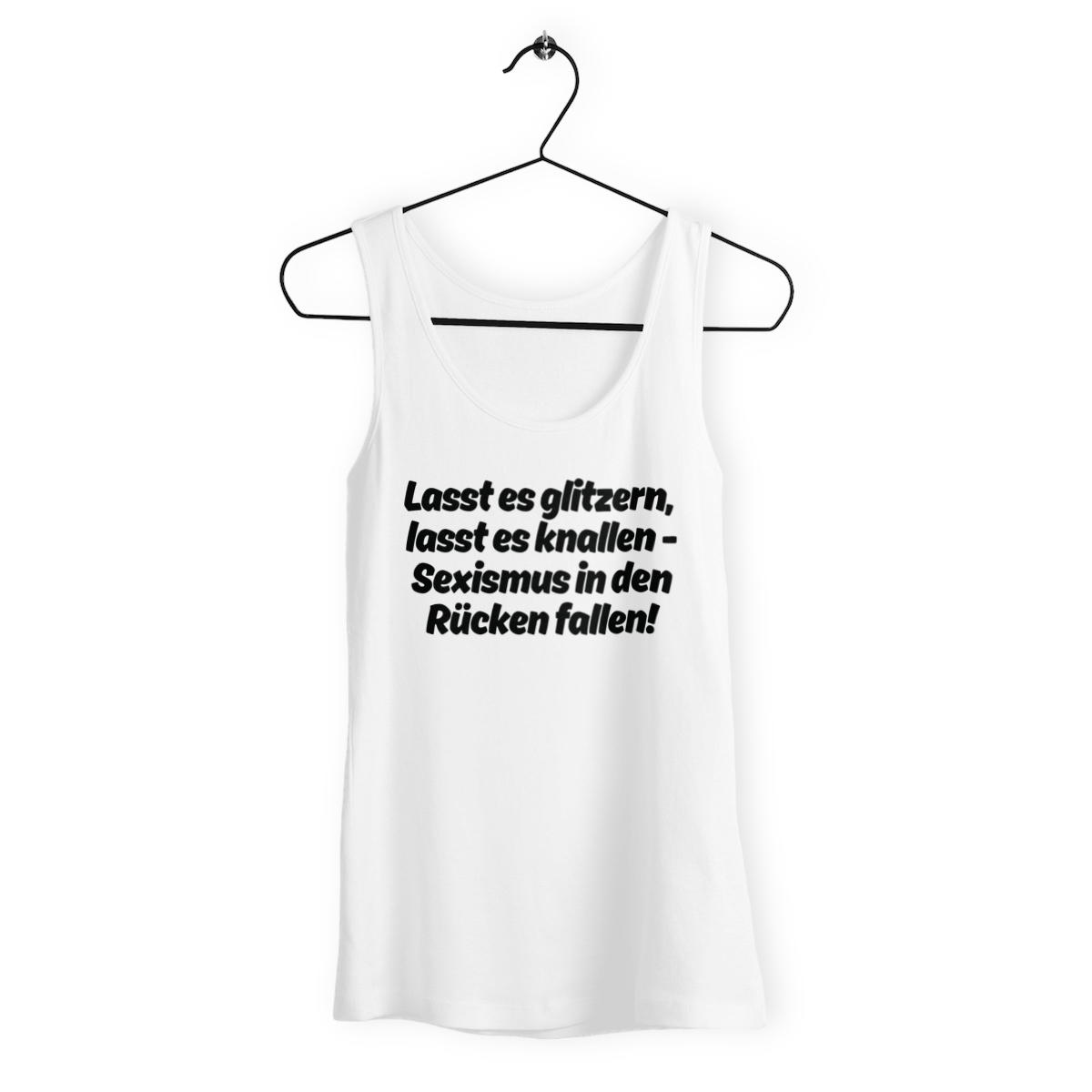 Lasst es glitzern, lasst es knallen. - Loose fitting "womens*" tank top