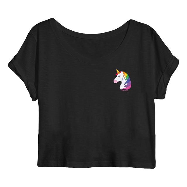 Einhorn Regenbogen - "Womens*" crop top - Image