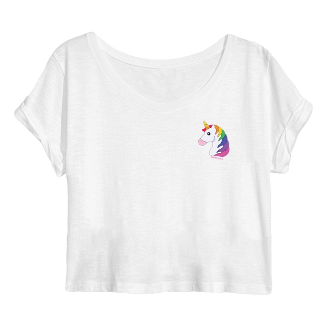Einhorn Regenbogen - "Womens*" crop top