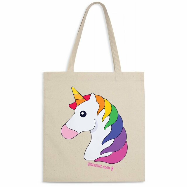 Einhorn Regenbogen - Tote bag organic  - Image