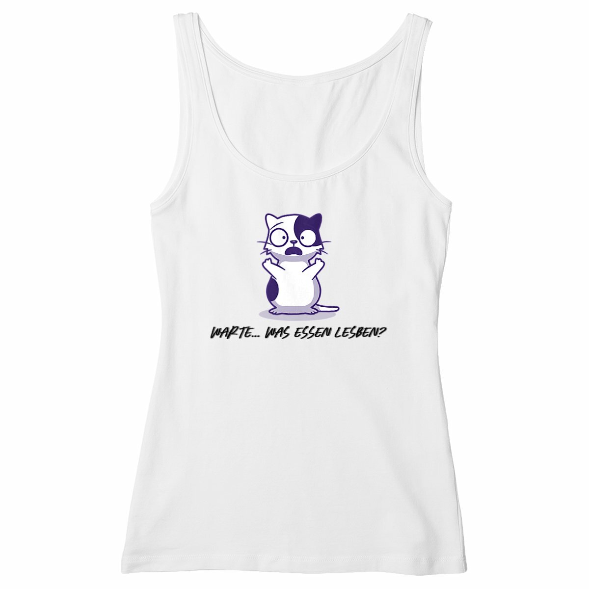  Warte... Was essen Lesben? - "Womens*" slim fit tank top