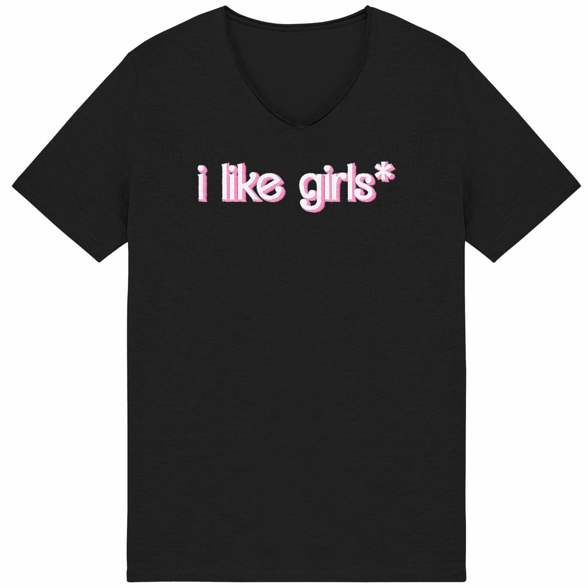  i like girls* - "Mens*" Slub T-Shirt  - Image